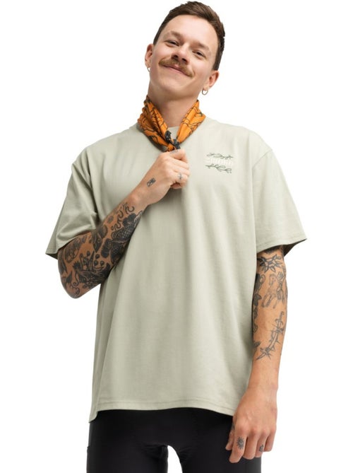 T-shirt ample manches courtes cyclotourisme homme cyclisme homme herb - Kiabi T-shirt ample manches courtes cyclotourisme homme cyclisme homme herb - Kiabi