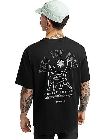 T-shirt ample manches courtes cyclotourisme homme cyclisme homme rush
