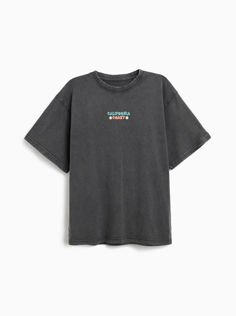 T-shirt ample MO Fashion Gris - Kiabi