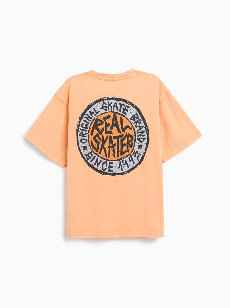 T-shirt ample MO Fashion Orange - Kiabi