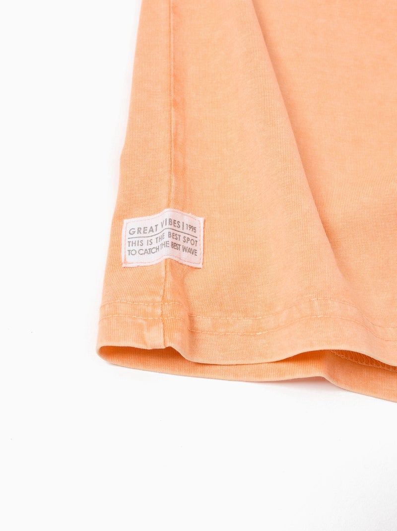 T-shirt ample MO Fashion Orange - Kiabi