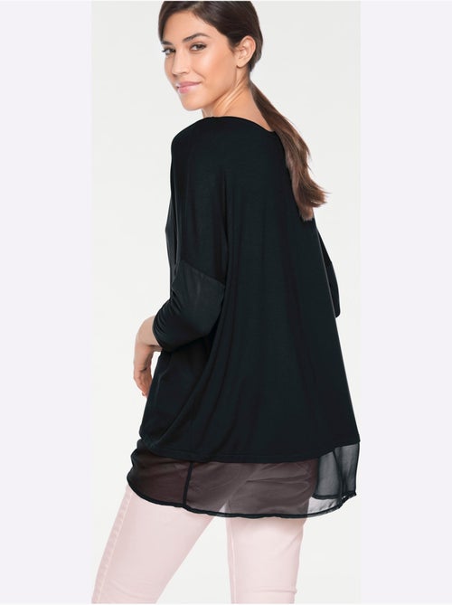 T-shirt Ample Tissu Léger à L'ourlet - Taille Standard - Helline - Kiabi T-shirt Ample Tissu Léger à L'ourlet - Taille Standard - Helline - Kiabi