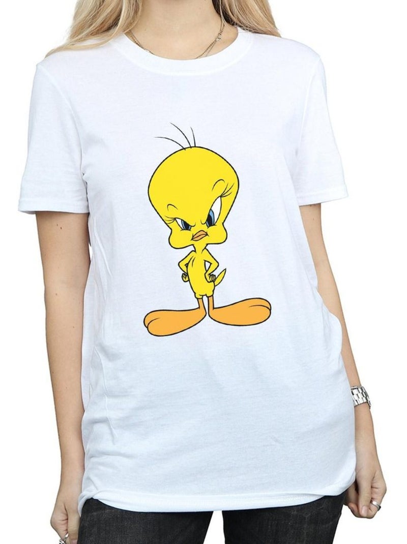 T-shirt angry - looney tunes (titi) Blanc - Kiabi