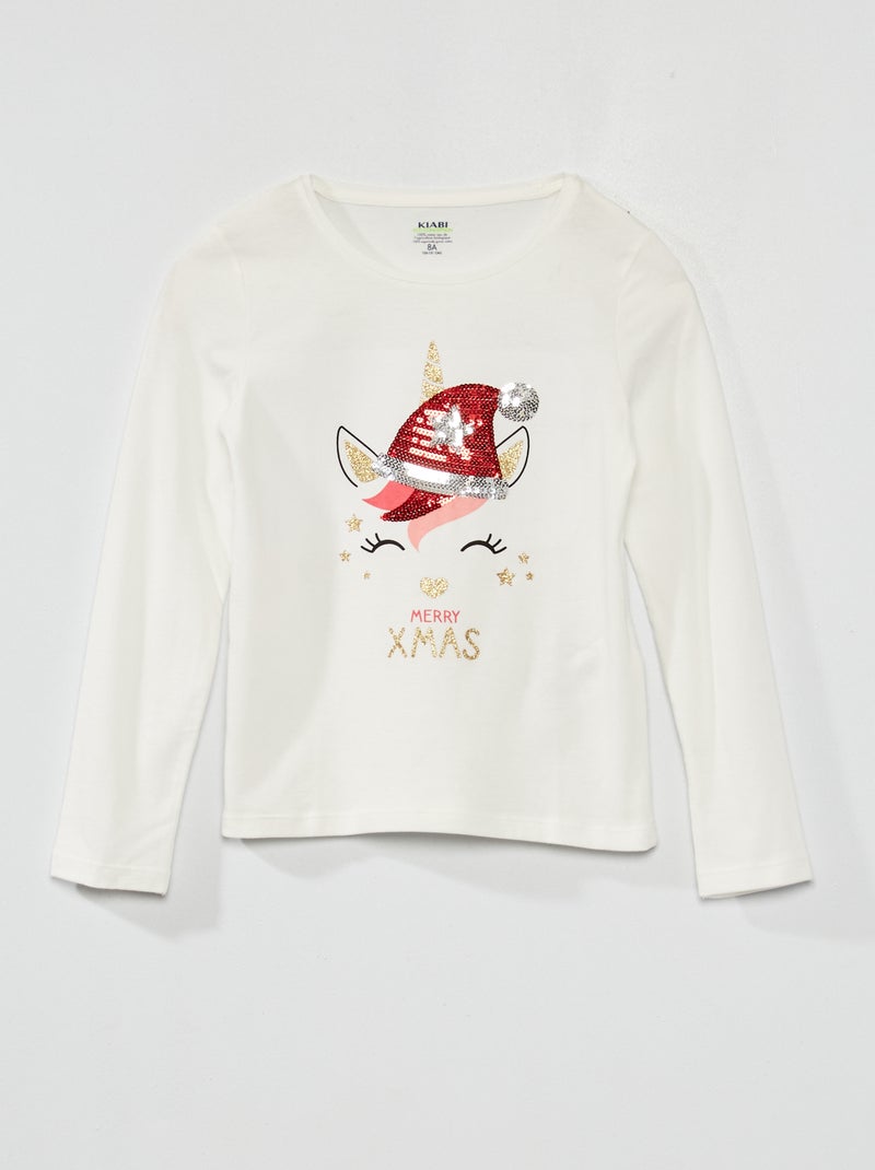 T-Shirt 'animaux' Blanc - Kiabi