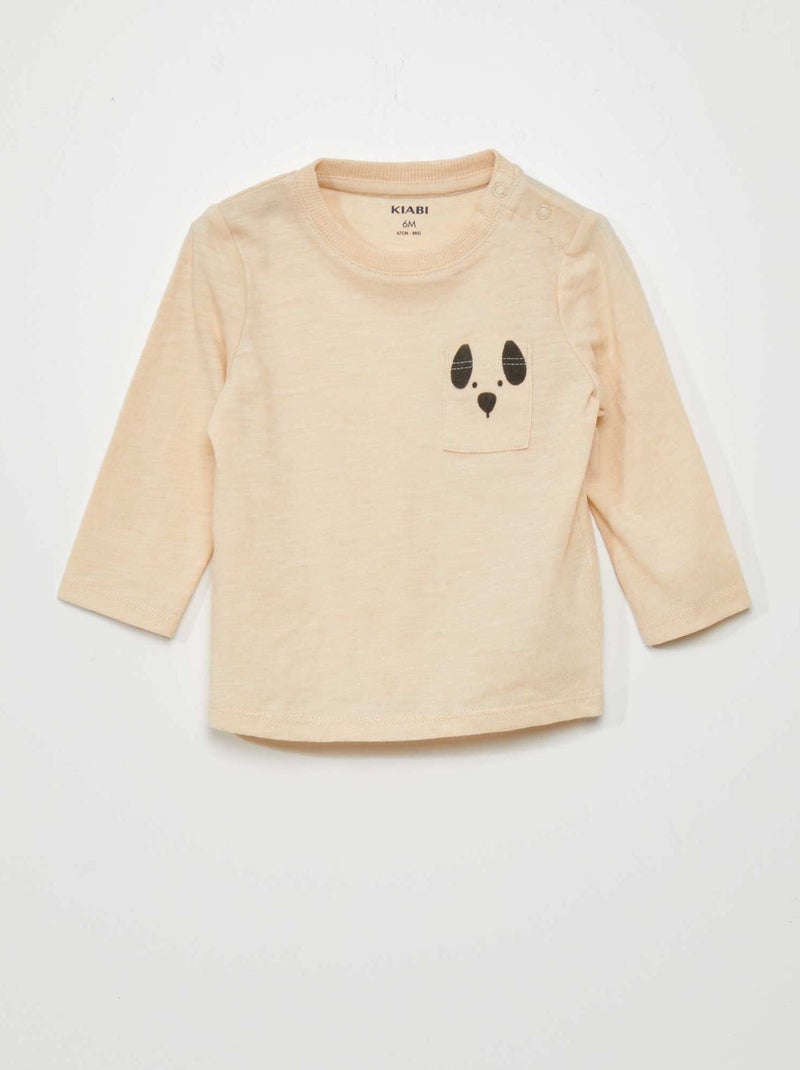 T-shirt animé Beige - Kiabi