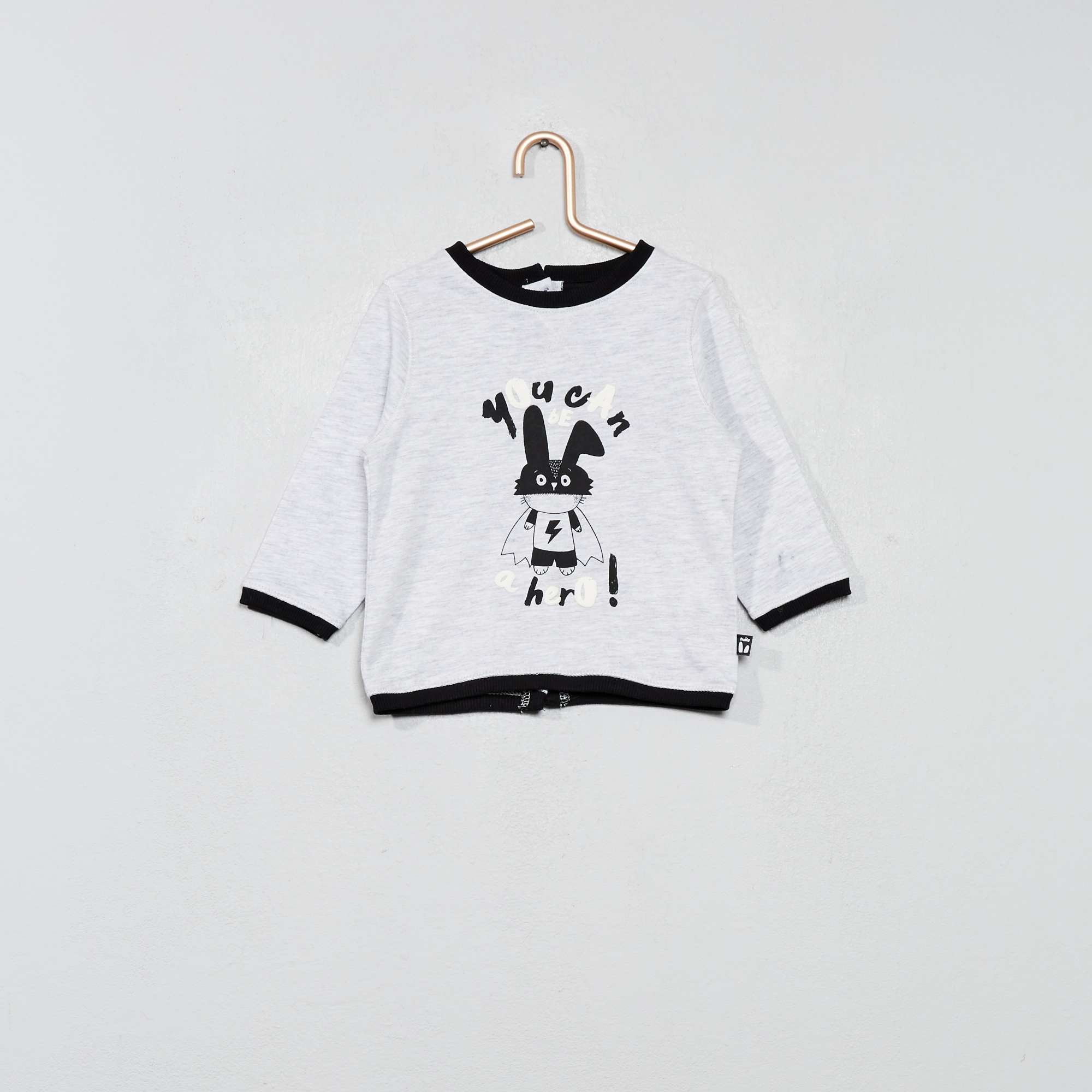 T-shirt animé Bébé garçon - GRIS - Kiabi - 3,50€