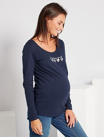 T-shirt 'annonce' de maternité éco-conçu