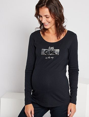 T-shirt 'annonce' de maternité éco-conçu