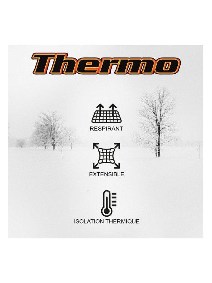 T-shirt anti froid col V Thermo Gris - Kiabi