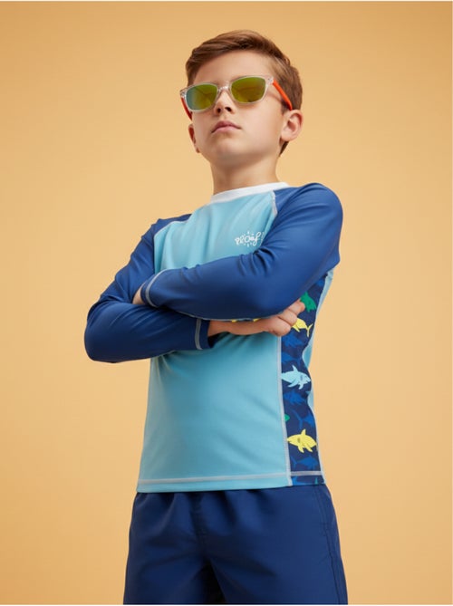 T-shirt Anti-UV garçon : Requin - Kiabi