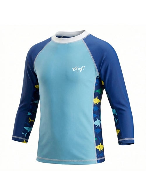 T-shirt Anti-UV garçon : Requin - Kiabi