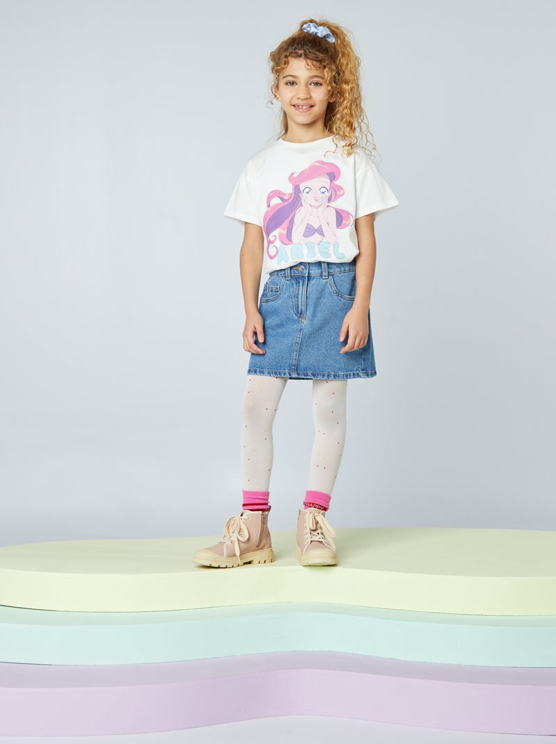 T-shirt 'Ariel' 'Disney' BLANC - Kiabi