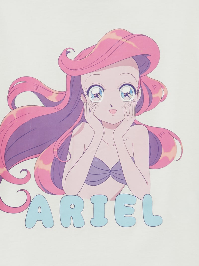 T-shirt 'Ariel' 'Disney' BLANC - Kiabi