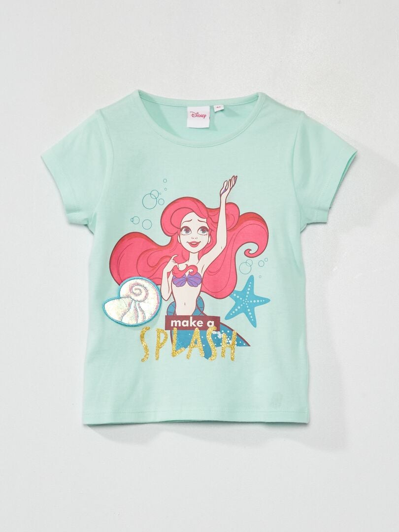 T-shirt 'Arielle, la petite sirène' 'Disney' Turquoise - Kiabi