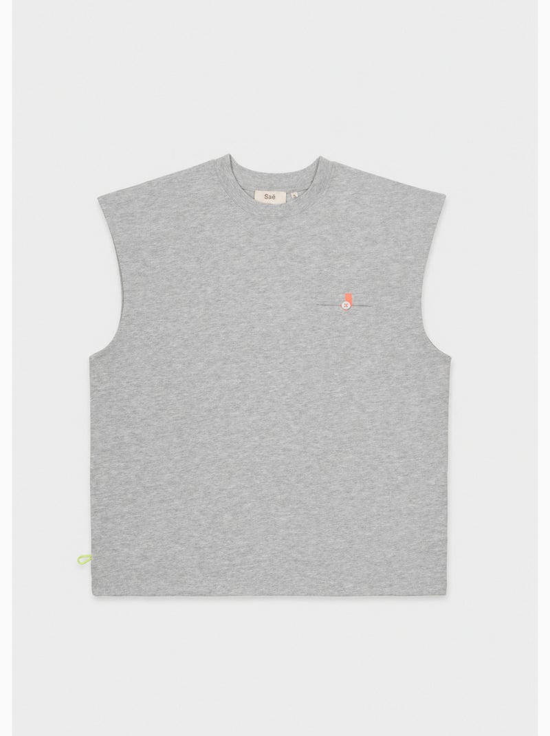 T-shirt asi  homme - sae paris Gris chiné - Kiabi