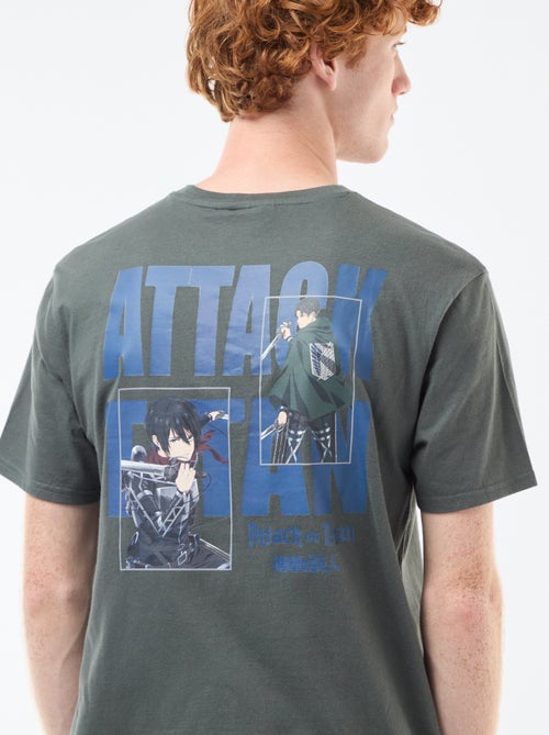 T-shirt 'Attaque des titans' en coton - Kiabi