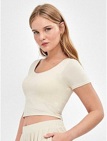 T-shirt avec bonnet fixe