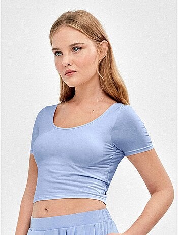 T-shirt avec bonnet fixe