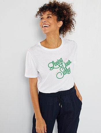 T-shirt avec broderie