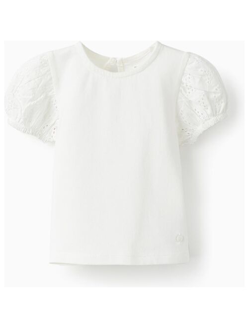 T-shirt avec Broderie pour Bébé Fille manches courtes ATLANTIC COMPANY - Kiabi