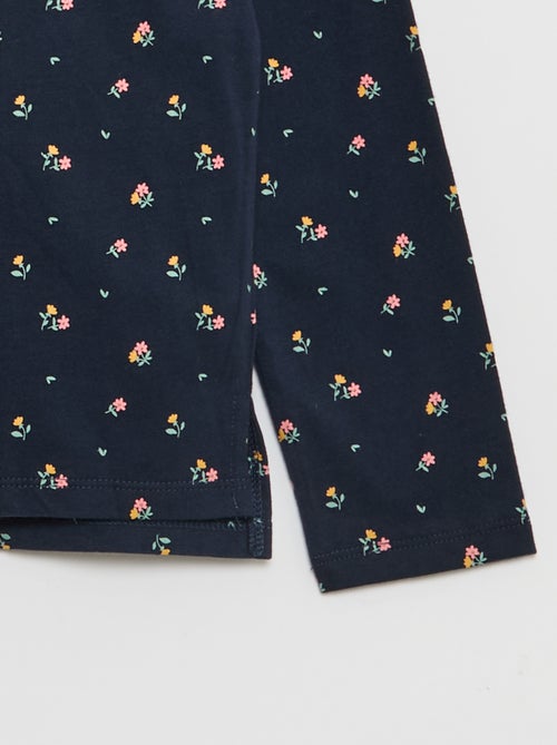 T-shirt avec col rond à froufrous - So Easy - Kiabi