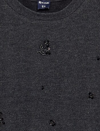 T-shirt avec détails en perles