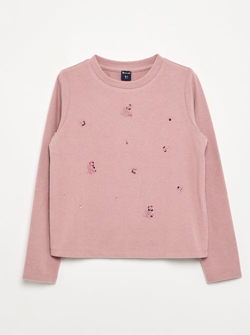 T-shirt avec détails en perles - Kiabi T-shirt avec détails en perles - Kiabi
