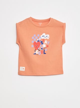 T-shirt avec emmanchures courtes à revers - Grafik Edition