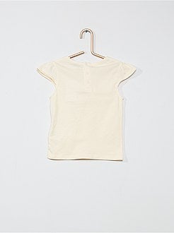 T-shirt avec fleurs - Kiabi