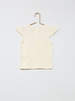 T-shirt avec fleurs - Kiabi