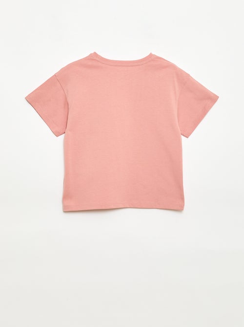 T-shirt avec fleurs en macramé - Kiabi