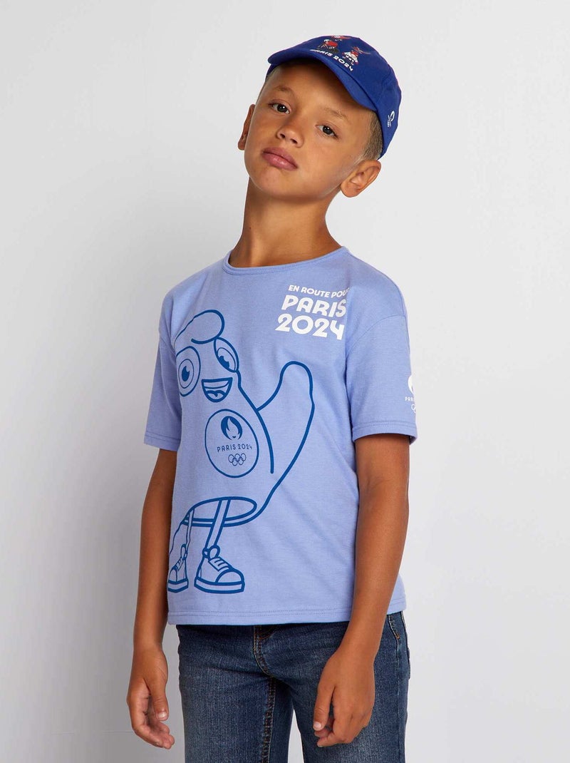 T-shirt avec imprimé - Paris 2024 Bleu - Kiabi