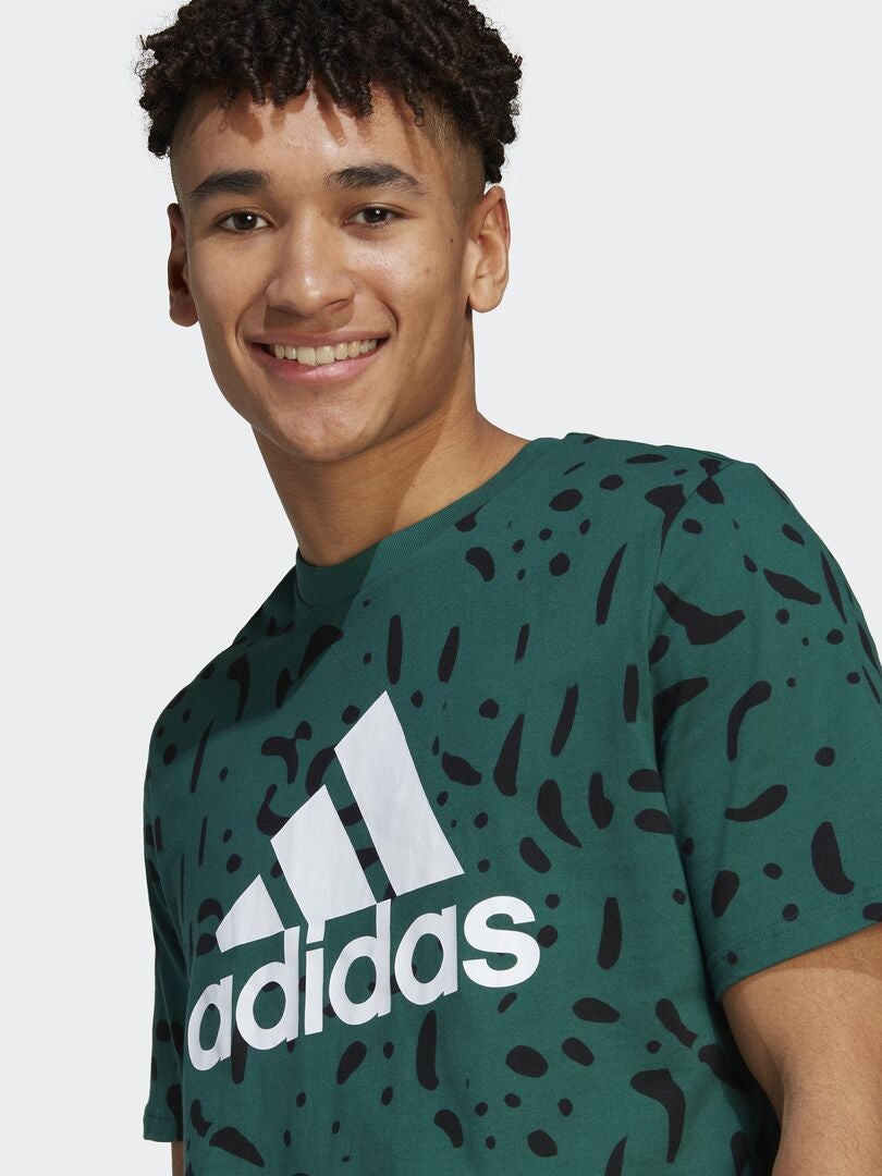 T-shirt avec imprimé 'adidas' Vert - Kiabi