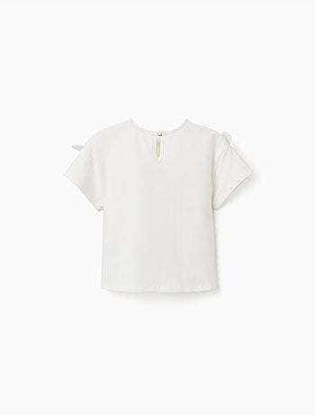 T-shirt avec imprimé et nœuds décoratifs