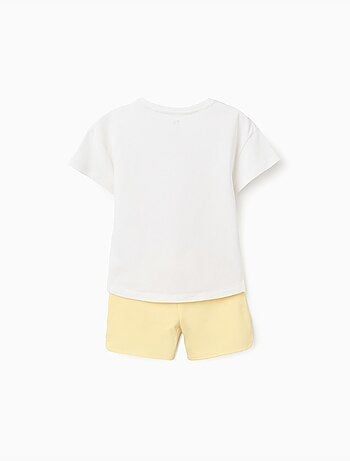 T-shirt avec imprimé étoile de mer + short en coton