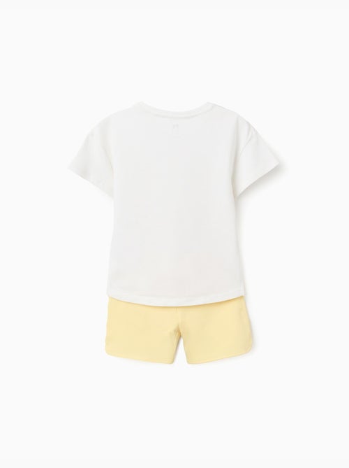 T-shirt avec imprimé étoile de mer + short en coton - Kiabi