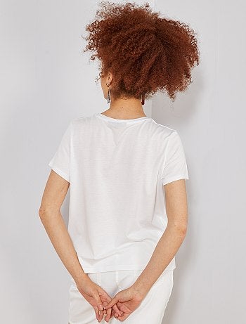 T-shirt avec imprimé gel - Kiabi