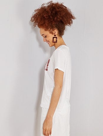 T-shirt avec imprimé gel - Kiabi