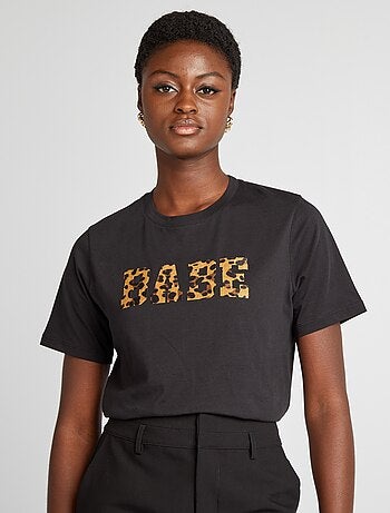 T-shirt avec inscription 'BABE'