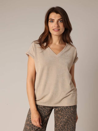 T-shirt avec liseré fantaisie
 'Deeluxe'