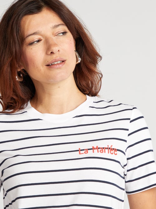 T-shirt avec message EVJF - Kiabi