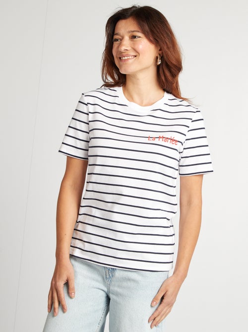 T-shirt avec message EVJF - Kiabi