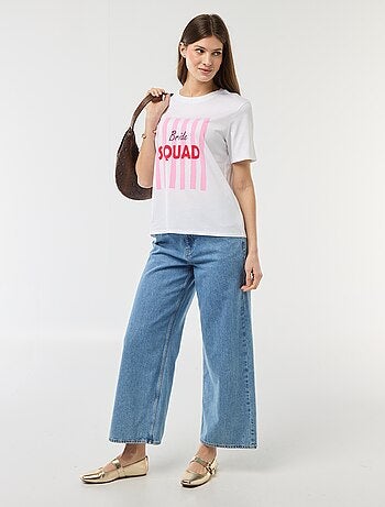 T-shirt avec message EVJF