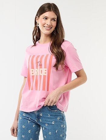 T-shirt avec message EVJF