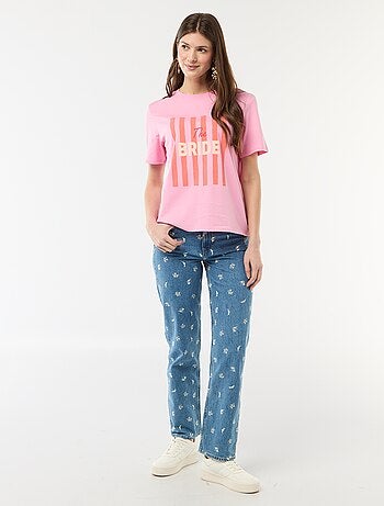 T-shirt avec message EVJF