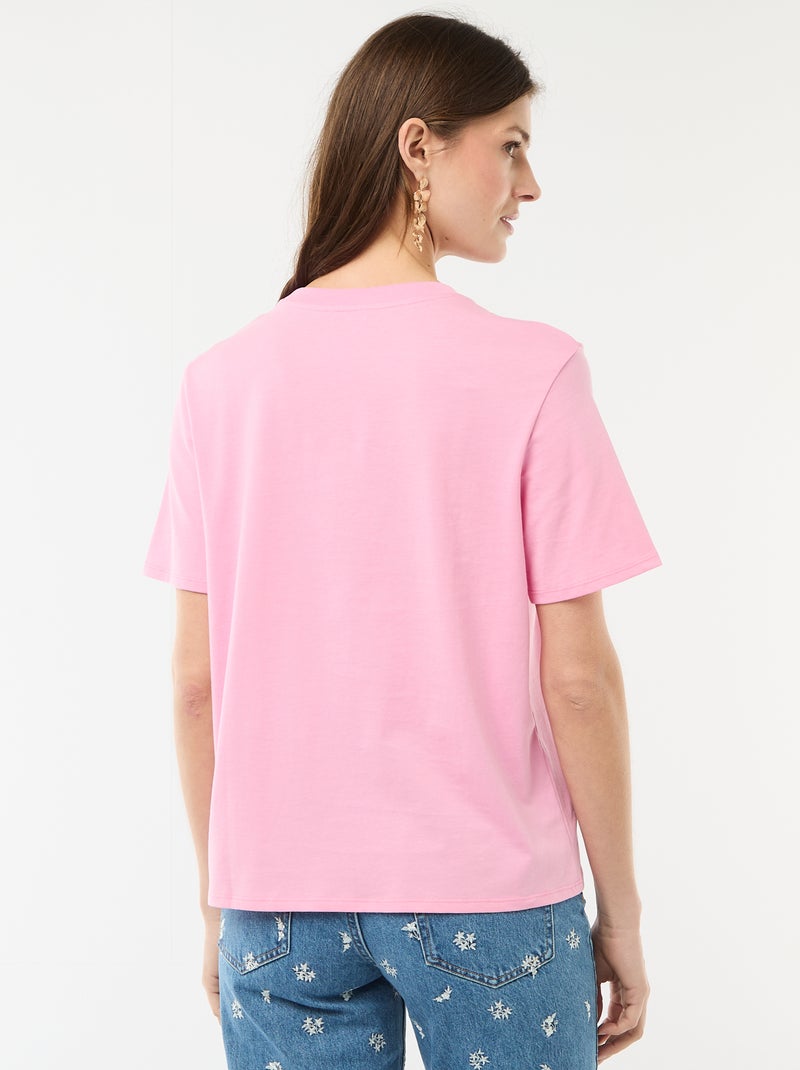 T-shirt avec message EVJF Rose - Kiabi