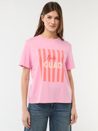 T-shirt avec message EVJF
