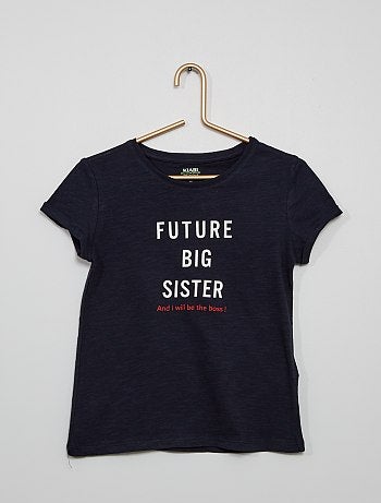 T-shirt avec message imprimé