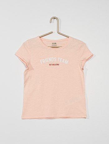 T-shirt avec message imprimé