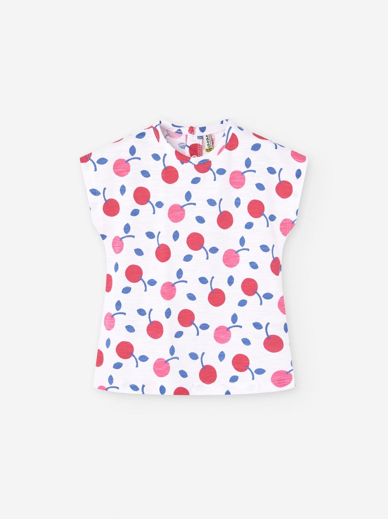 T-shirt avec Motif Blanc - Kiabi